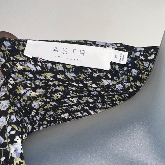 Astr Floral Print Blouse with Ruffle Detail - Picture 3 of 11